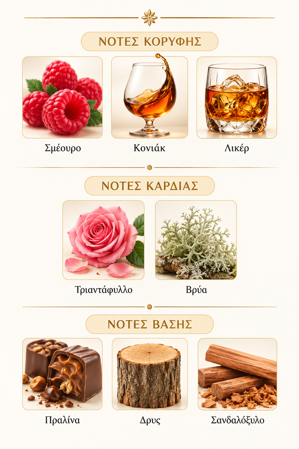 Νότες αρώματος - Royal Blend Sequoia French Avenue 100ml